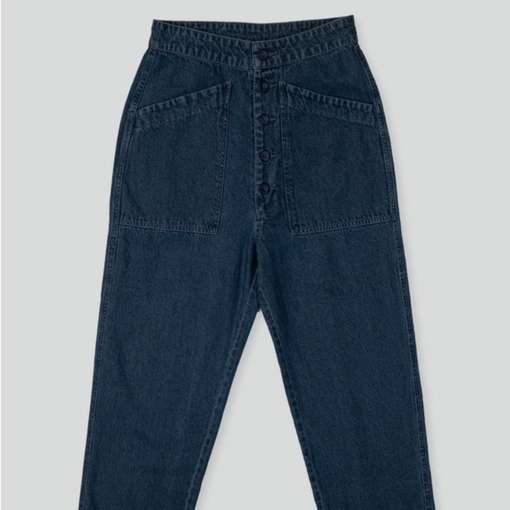 Micaela Greg Deep Indigo Work Pants NWOT